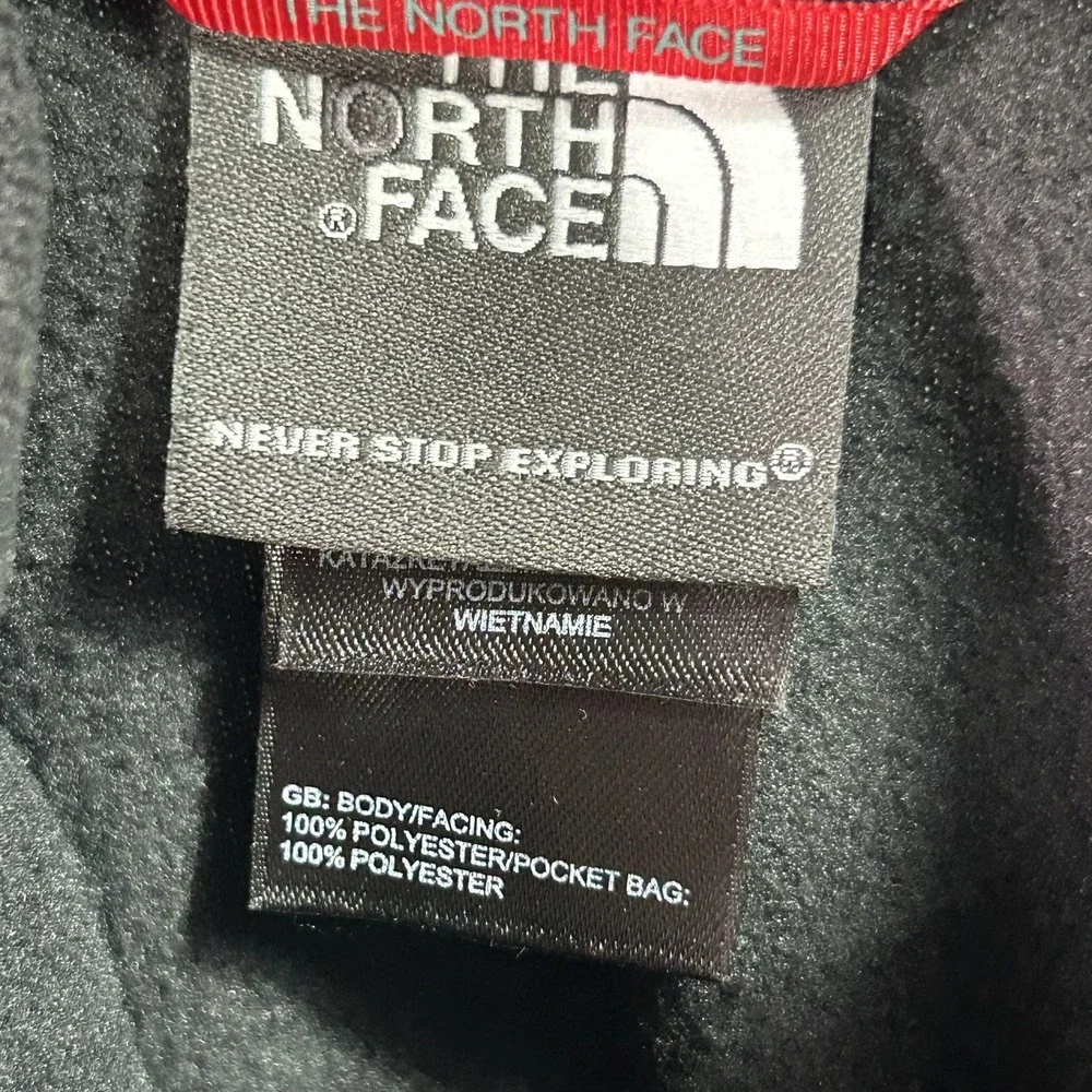 The North Face Pullover Mens 2XL Black 1/4 Zip Fleece Hiking Top Performance